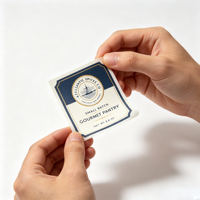 Étiquettes personnalisées en rouleau, autocollantes, bleu marine, avec dorure à chaud, pour pots à épices, garde-manger gastronomique et impression de contenants alimentaires