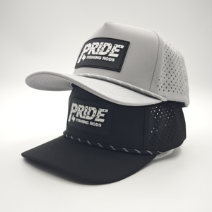 Gorra de golf impermeable de 5 paneles con logotipo de silicona personalizado, bajo MOQ, OEM, insignia de goma perforada con láser, estilo clásico. - Product Image 2