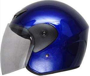 Casque de moto unisexe DOT 3/4 à face ouverte avec visière simple en ABS, style rétro vintage, sécurité toutes saisons - Taille XL - Product Image 6