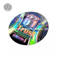 Logo personnalisé fait 3D miroir lentille papier lentilles optiques autocollant de lentille pour lunettes