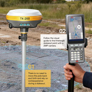 Sistema GNSS TopTech TK 200 AR Stateout RTK Terrestre con P9IV Portátil Multifrecuencia IP67 con Rango de Operación de 3-5 km - Product Image 5