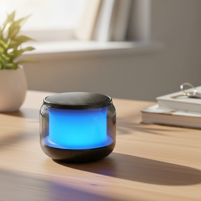 Portable Mini PSU Plastic 3W RGB 4 Inch Battery Powered Wireless Speakers Small Loop Mobile Home Theatre Portable Speaker