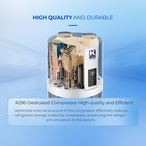 Nuevo producto High COP Small Hybrid Central 220V-240V R290 Full DC Inverter Bomba de calor de agua y aire todo en uno Buen precio para exteriores - Product Image 5