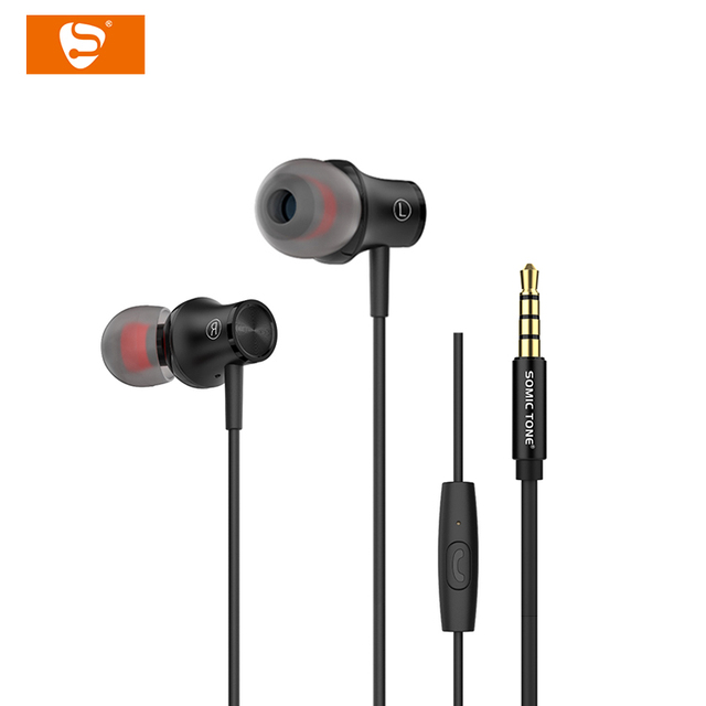 SOMIC TONE S200 3.5mm Wired In-Ear Metal Monitor Earbuds Hi-Fi Stereo Gaming Sports Waterproof with ENC Apt-X HD 1.2M Cord