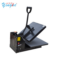 Presse à chaud à plat Yinghe 220V 38*38cm manuelle, neuve, pour transfert par sublimation sur T-shirt, modèle JL3838, garantie 1 an