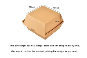 Custom Printed Biodegradable Takeaway Fries Lunch Fast Food Container Black Hamburger Packaging Boxes Cardboard