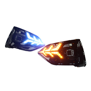 Pour <span class=keywords><strong>Ford</strong></span> Focus 2018-2020 <span class=keywords><strong>pare</strong></span>-chocs <span class=keywords><strong>avant</strong></span> mise à niveau LED feux diurnes assemblage Plug and Play outil voiture accessoires - Product Image 1