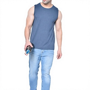 Débardeur de sport pour homme OEM, vêtement de fitness, course à pied, entraînement, musculation, sous-vêtement, t-shirt en coton et polyester, séchage rapide - Product Image 5