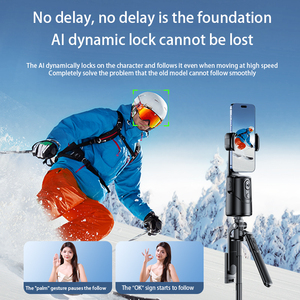 360 intelligente AI riconoscimento facciale treppiede stabilizzatore Pan-Tilt utilizzato come fotocamera <span class=keywords><strong>per</strong></span> il montaggio del telefono cellulare - Product Image 6
