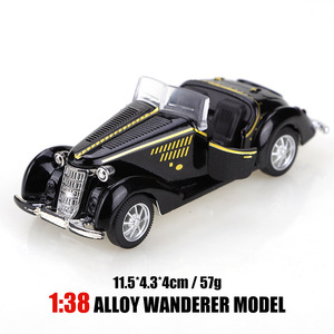 Modellino Auto Classica Retrò Vintage <span class=keywords><strong>1</strong></span>:38, Pickup in Lega, Giocattolo per Bambini, Veicolo in Miniatura - Product Image 6