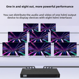 Nhà máy bán buôn cho HDMI 1 đến 8 độ nét cao video <span class=keywords><strong>Splitter</strong></span> Một đầu vào tám đầu ra 4K Video <span class=keywords><strong>Splitter</strong></span> & chuyển đổi - Product Image 6