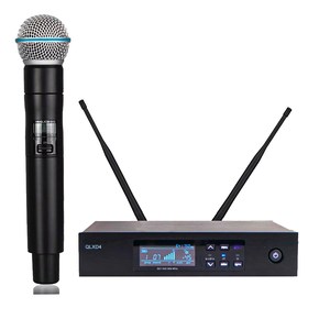 Sistema de Micrófono Inalámbrico Digital Profesional <span class=keywords><strong>QLXD24</strong></span> de 100 Canales Beta58 de Mano - Product Image 1