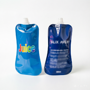Bolsa de 500 ml para Bebidas y Jugos, con Boquilla y Tapa a Prueba de Niños, Envase con Boquilla de Succión para Jugo de Limón y Lima - Product Image 1