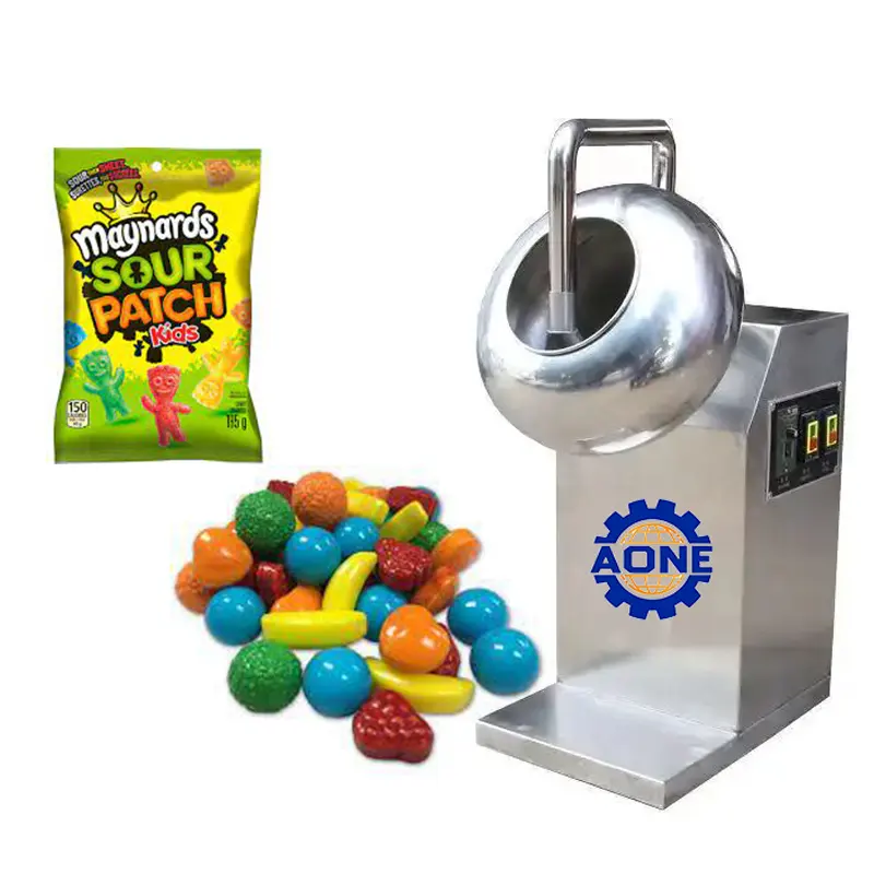 Multi-função Candy Coated Amendoim Mel Chocolate Sugar Nut Coating Machine