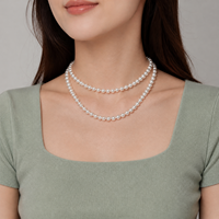 Perles d'eau douce de qualité supérieure en forme de pomme de terre, 7-8 mm, à fort lustre, matière première premium pour la production de bijoux distinctifs