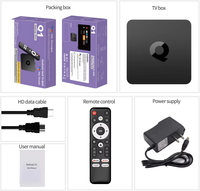 Mortal Q1S versión global Android TV Box Smart 4K Streaming Media Player AllwinnerH313 BT Voice Assistant H.265 2,4G Set-Top Box