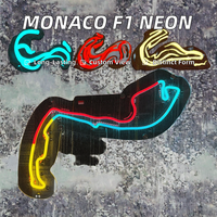 Circuit de Monaco F1 Formule 1 LED Néon Piste de Course - Publicité Décoration de Mariage Design Personnalisable Contrôle Manuel Zéro