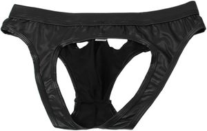 Nuova biancheria intima da <span class=keywords><strong>uomo</strong></span> in <span class=keywords><strong>pelle</strong></span> vuota <span class=keywords><strong>slip</strong></span> Sexy in <span class=keywords><strong>pelle</strong></span> verniciata Gay T-back produzione personalizzata - Product Image 5