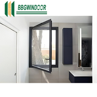 Ventana Abatible de Aluminio Estilo Americano Lukliving, Apertura Interior, Ventanas de Aluminio Insonorizadas