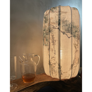 Handmade Pine Tree Painting Fabric Table Lamp E27 LED Eye Caring Bedside Study <b>Lighting</b> - Product Image 3