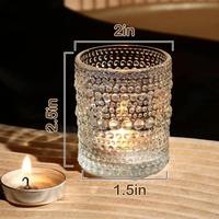 Vente en gros de pots à bougies cylindriques en verre résistant à la chaleur de 8 oz de couleur verte, étiquettes - Décoration de la maison, fabrication de bougies DIY