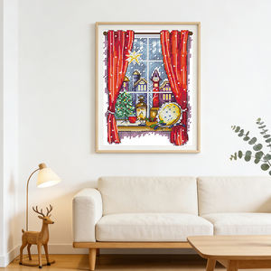 Kit de Punto de Cruz para Todas las Estaciones, Patrón HD Impreso, Tela Aida 16/14/11CT, Set de Bordado a Mano DIY, Manualidades Artísticas - Product Image 5