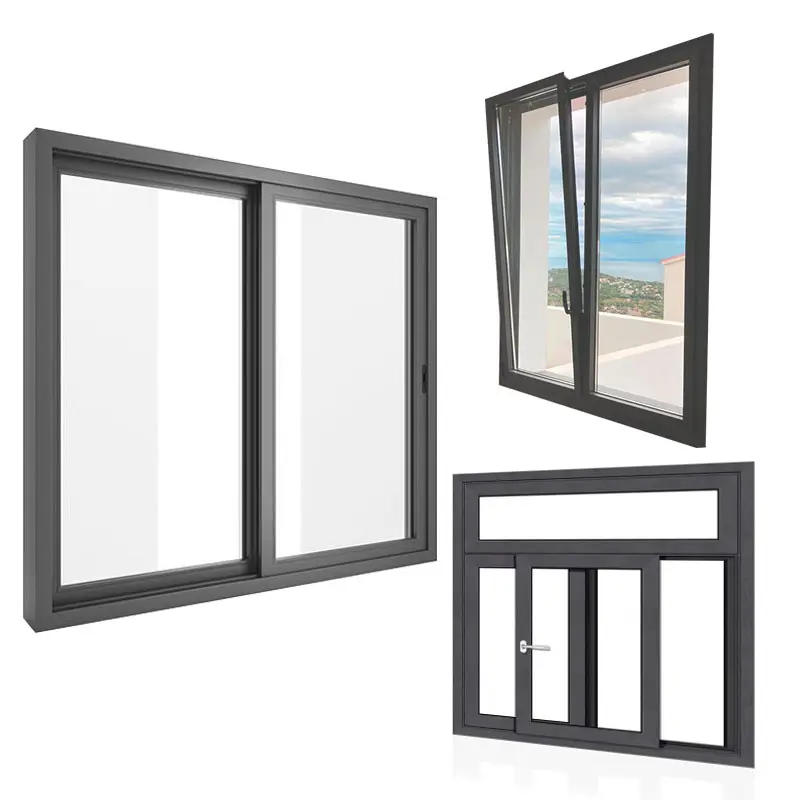 Frameless PVC Sliding Louver Window: Transform Your Living Room into a Contemporary Oasis of Light and Airiness.