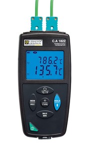 NUEVO - EN STOCK EN CANADÁ - TERMÓMETRO CA1822 CA1821 CA1823 CON 2 ENTRADAS Y TERMOPAR KJTENRS - Product Image 1