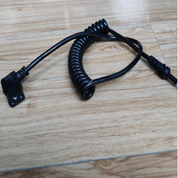 Cable de Alimentación con Enchufe Estándar Europeo, 3 Núcleos, Aislamiento de PVC, Bajo Voltaje, Conductor de Cobre Plateado, Cable Eléctrico con Resorte