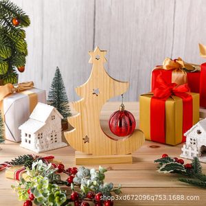 Nuevo adorno navideño de madera para árbol, decoración para fiestas, adorno de mesa con campanas navideñas y diseño hueco para colgar - Product Image 1