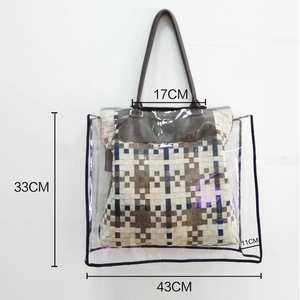Logotipo personalizado transparente esmerilado EVA semitransparente mujeres protector impermeable bolso cubierta de lluvia productos de temporada de lluvia - Product Image 4