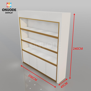 Modern LED Spotlight Table <b>Wall</b> Recessed Jewelry <b>Display</b> <b>Case</b> with Locking Mirror for Showcases - Product Image 6