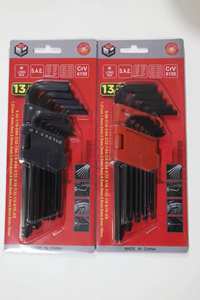 13pcs Set Kunci Hex Kepala Bola Ukuran Sedang Sae/Metrik untuk Perkakas Tangan dan Kunci Pas - Product Image 2