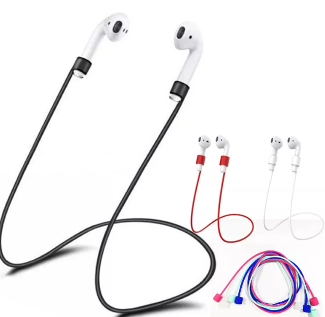 Silicone Anti-lost Neck Strap Wireless Earphone String Rope Headphone Cord Earphone Accessories