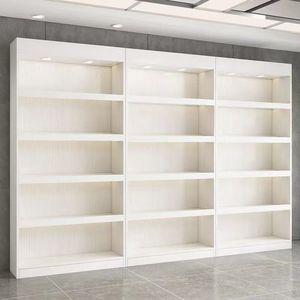 Estante de Exhibición de Metal y Madera LE para Tiendas Minoristas, Librerías, con Luz LED, Estanterías de Exhibición de Madera en Venta - Product Image 4