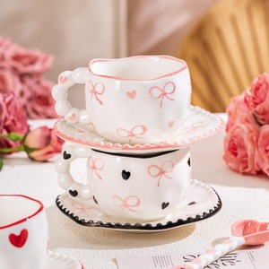 Handmade gốm cốc cà phê đám mây màu xanh thiết kế không thường xuyên chiếc đĩa an toàn buổi chiều Tea <span class=keywords><strong>Cup</strong></span> <span class=keywords><strong>Set</strong></span> Mug Quà Tặng - Product Image 4