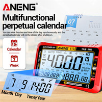 Multimètre numérique intelligent plein écran haute précision multifonction 3-en-1 avec écran LCD, testeur de tension électronique, modèle 613 pour