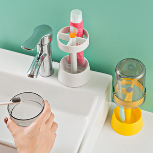 Không Gian Tiết Kiệm Thời Trang Rửa Cup Đèn Phong Cách Nhựa Kem Đánh Răng Bàn Chải Đánh Răng Chủ Cho Ký Túc Xá Phòng Tắm Bộ Cho Sinh Viên - Product Image 3
