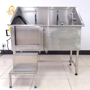 Baignoire de lavage pour animaux de compagnie en acier inoxydable professionnel EUR PET, pour le toilettage et le bain - Product Image 2