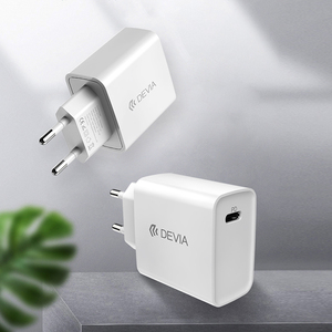 Devia Haute Vitesse 18W PD TYPE-C Adaptateur <span class=keywords><strong>secteur</strong></span> Recharge Ultra <span class=keywords><strong>Rapide</strong></span> NOUS Prise UE pd <span class=keywords><strong>Chargeur</strong></span> Mural Pour Mobile - Product Image 2