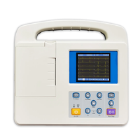 Machine ECG portable VS-E024 3 canaux 12 fils rentable 3.5 pouces 5 pouces même prix compétitif avec une grande précision
