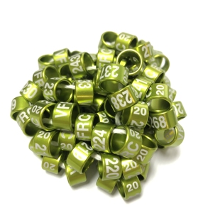 Kanariepootbandjes 4mm 2023 Gepersonaliseerde Postduivenringen Levende Vogels Voetringen Pootbandjes Anillas De Aves voor Liefdesvogels - Product Image 4