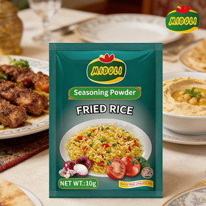 Assaisonnement Halal certifié pour riz frit frais et cru, sachet de 10g, pour restaurants, achat commercial en gros, poudre pour sauté. - Product Image 1