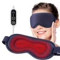 Kabelgebundener Fernbedienungs-Augenmassager mit Heiz- und Vibrationsfunktion, Abdeckung und beheizter Schlafmaske für die Nacht