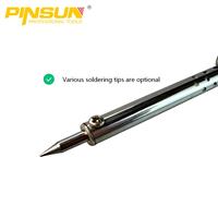 Fer à souder à poignée ergonomique à température contrôlée, vente en gros d'usine, 30W/40W/60W, options multicolores, 110V/220V, en alliage d'aluminium