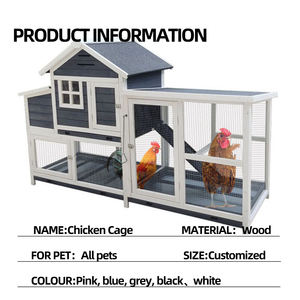 Clapier à Lapins et Poulailler de Luxe en Bois, Spacieux, Respirant et Imperméable - Vente en Gros - Product Image 5