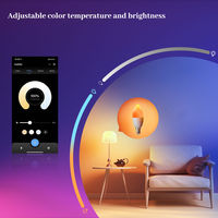 Ampoule intelligente E14 Matter 2026 pour la maison et l'hôtel, contrôle via application Android, commande vocale et par application, RGB 6W, lampe LED WiFi