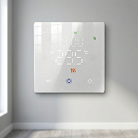 Thermostat intelligent MOES Tuya WIFI alimenté par batterie pour chaudière à eau/gaz avec capteur interne uniquement, compatible avec Alexa et Google Home
