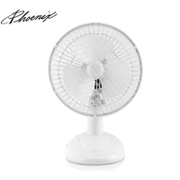 Ventilateur de table en plastique personnalisé de 6 pouces ventilateur de support de refroidissement par air électrique avec contrôle mécanique pour usage domestique