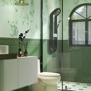 Azulejos <span class=keywords><strong>de</strong></span> suelo antiguos estéticos <span class=keywords><strong>de</strong></span> estilo chino 600x1200, piezas <span class=keywords><strong>de</strong></span> flores artísticas <span class=keywords><strong>de</strong></span> hoja <span class=keywords><strong>de</strong></span> loto para cocina y pared <span class=keywords><strong>de</strong></span> baño fabricadas - Product Image 4